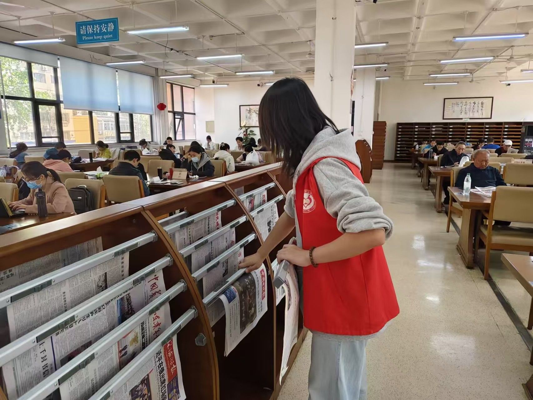 我院青协于济南图书馆开展志愿活动